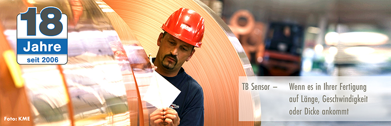 TB Sensor GmbH liefert - eingriffsfreie Sensortechnik mit Geschwindigkeitssensor ASCOspeed für Metallbranche.