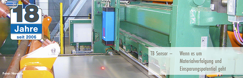 TB Sensor - Materialverfolgung und Einsparpotential durch optische Geschwindigkeitsmessung und berührungsfrei Längenmessung